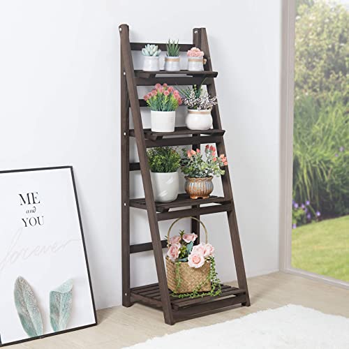 4 Tier Wooden Plant Stand G7389