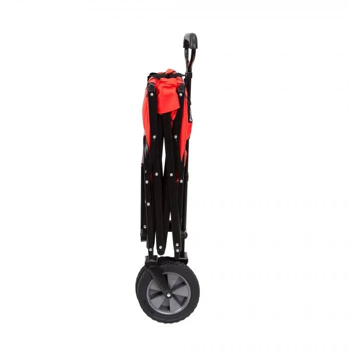 Black Folding Utility Wagon Cart with Table N6607