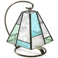 Tiffany Styled Stained Glass Accent Night Light Table Top Lamp I9641