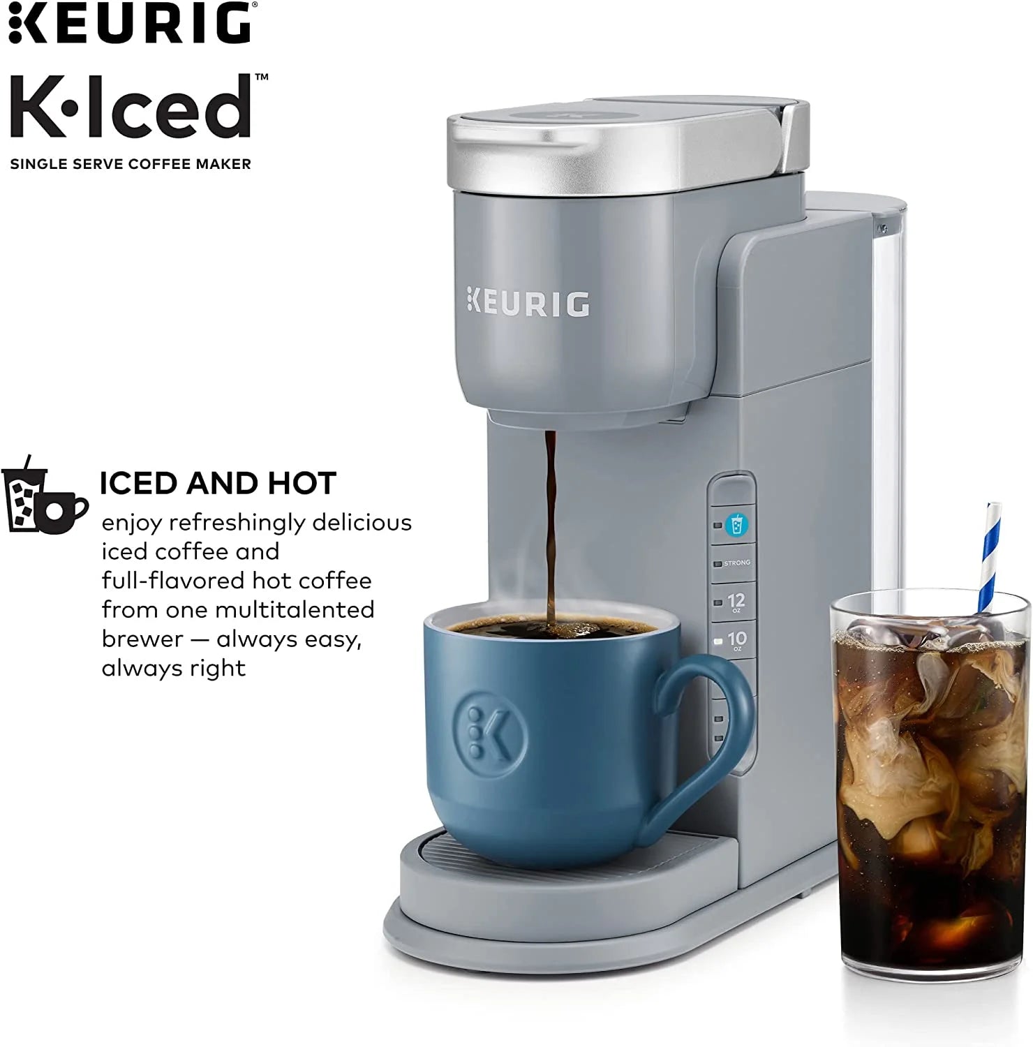 Gray Single Serve Coffee Maker V84129
