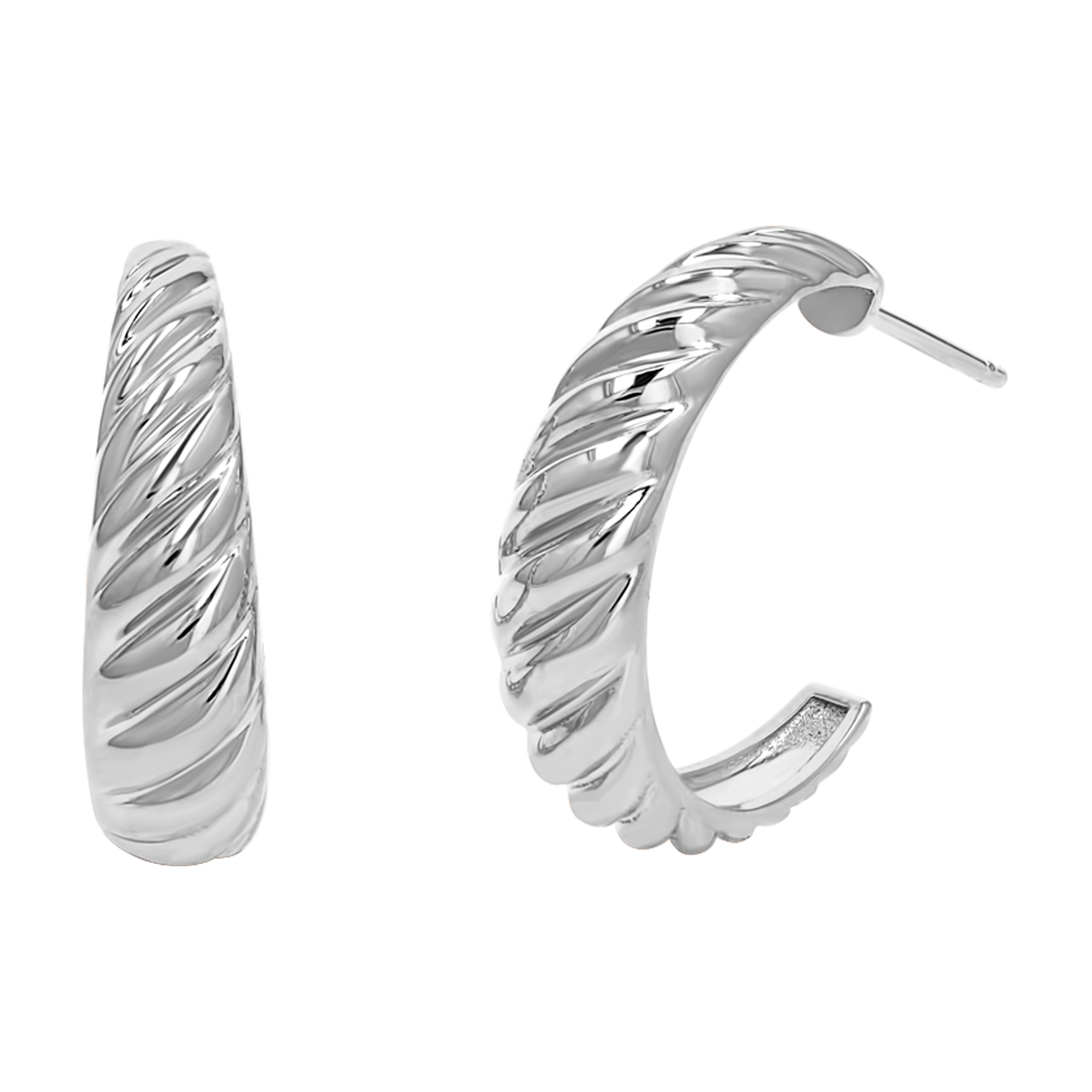 Croissant Hoop Earrings N60344