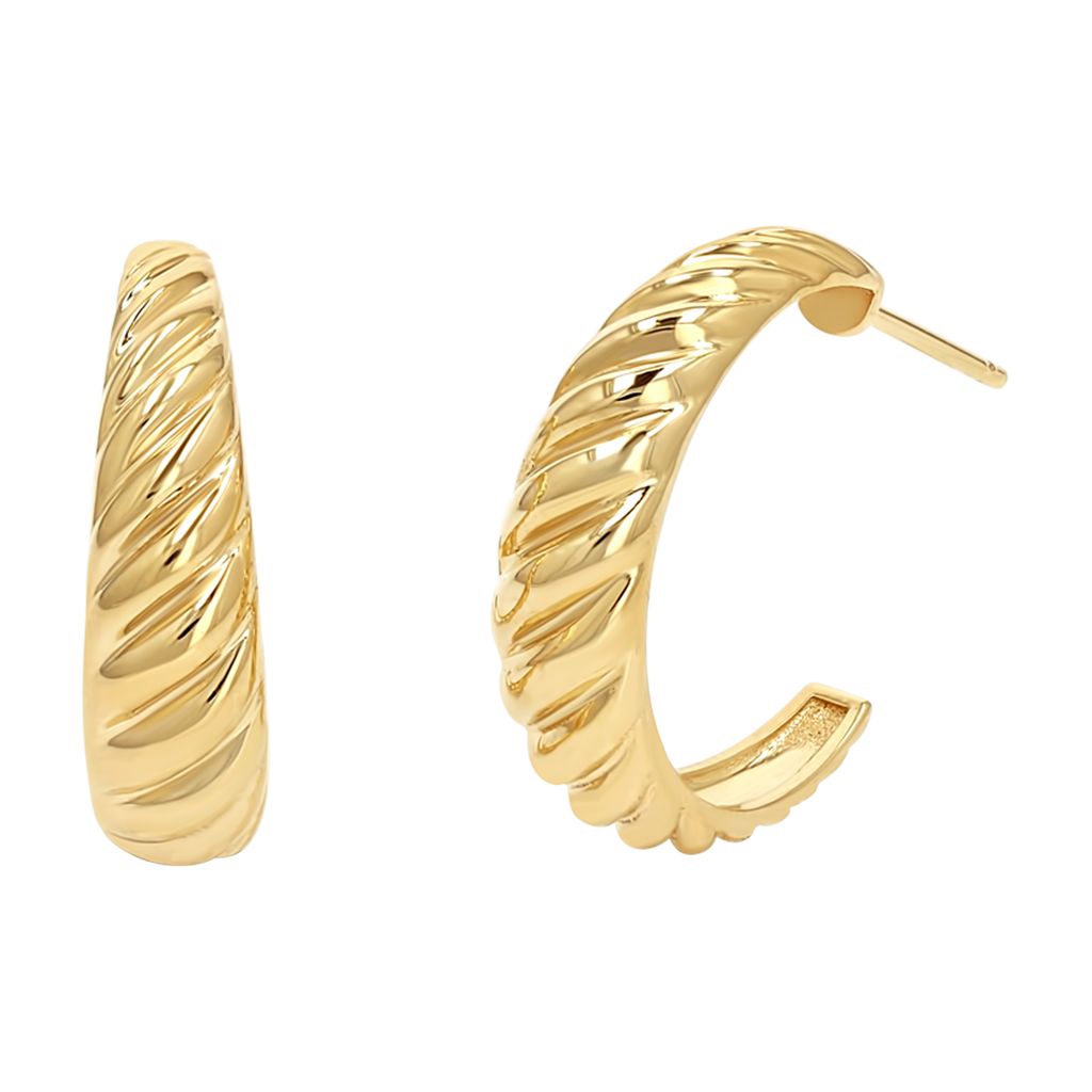 Croissant Hoop Earrings N60344