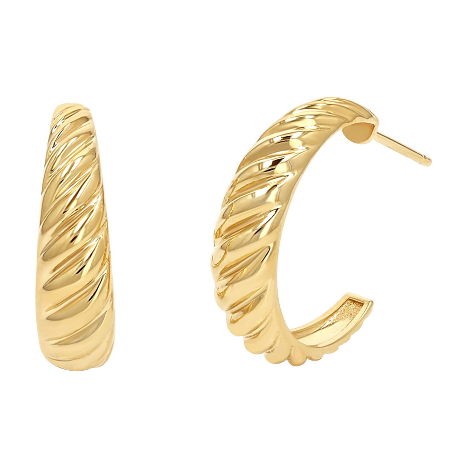 Croissant Hoop Earrings N60344
