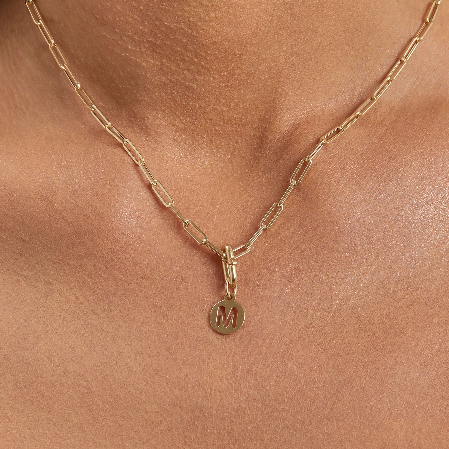 Chunky Paperclip Charm Connector E42781