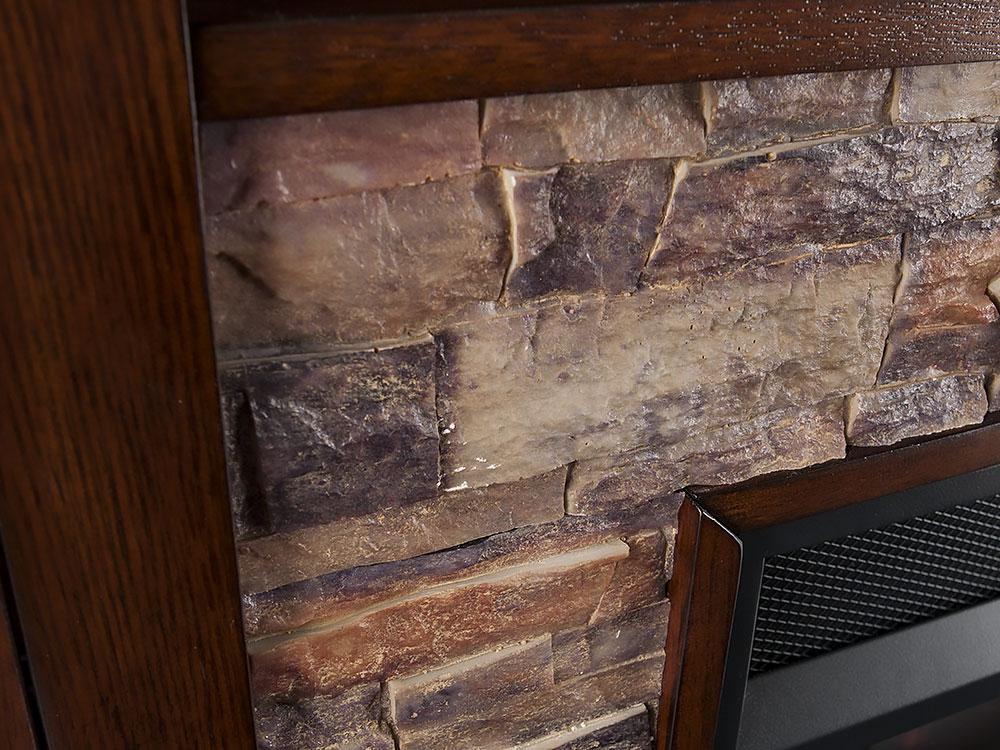 Espresso Wall Corner Electric Fireplace TV Stand D724928