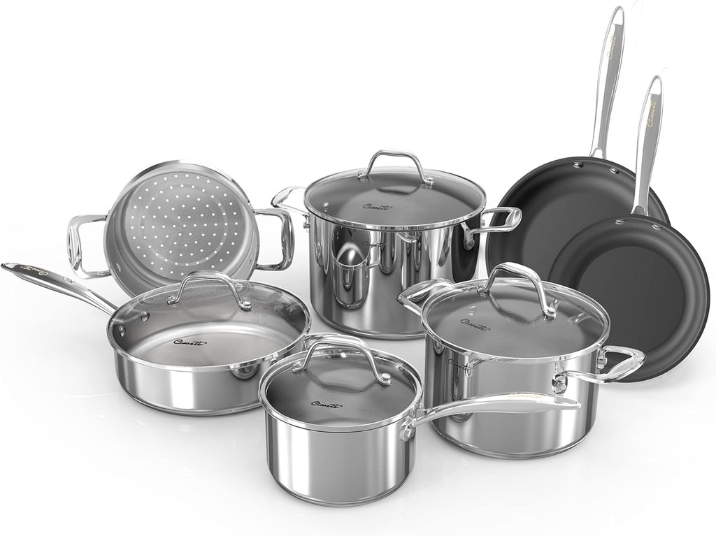 11pc Stainless Steel Cookware Set V373889