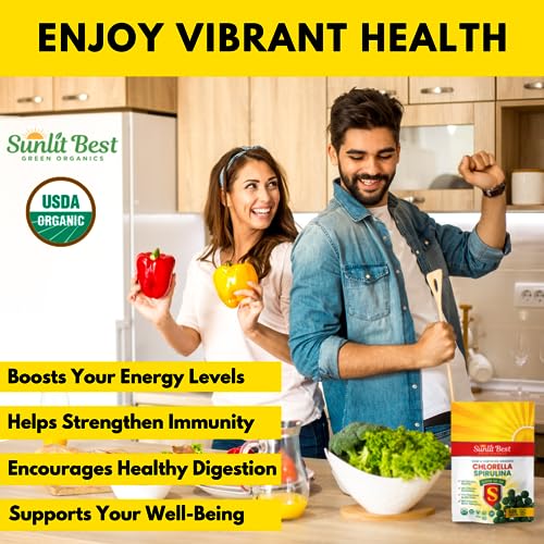 500 Organic Chlorella Spirulina Tablets B111