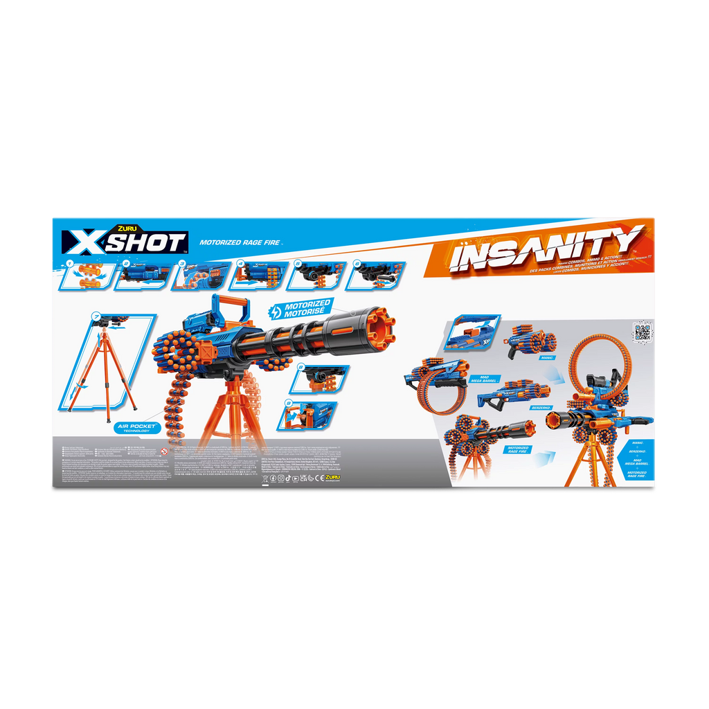 72 Dart Motorized Plastic Dart Blaster Y30749