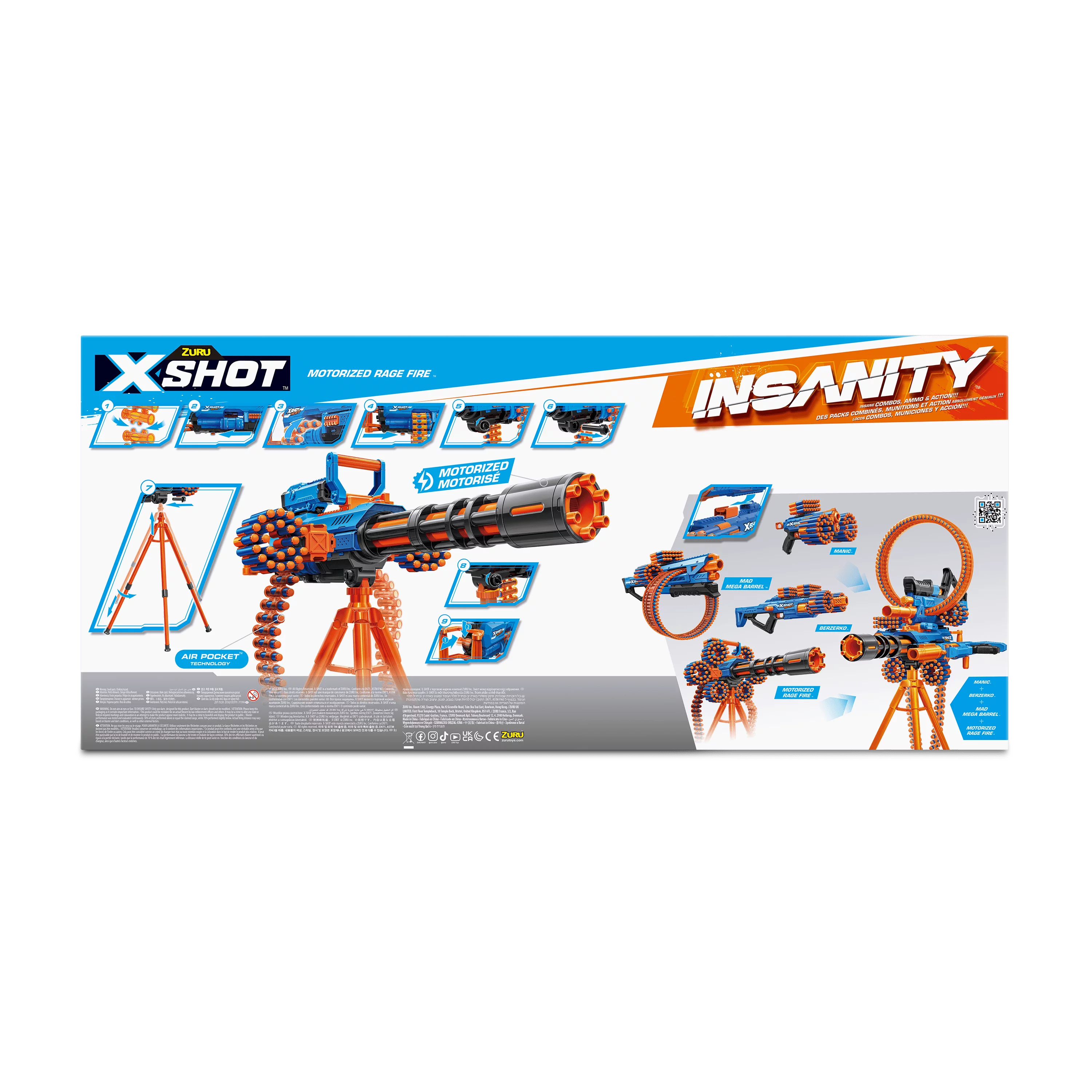72 Dart Motorized Plastic Dart Blaster Y30749