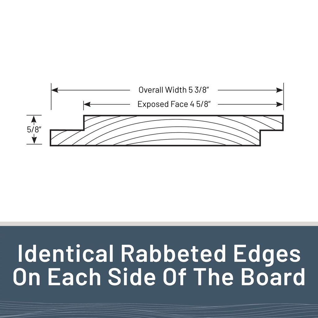 Charred Wood Shiplap Boards 4-Pack Smoke White E785981
