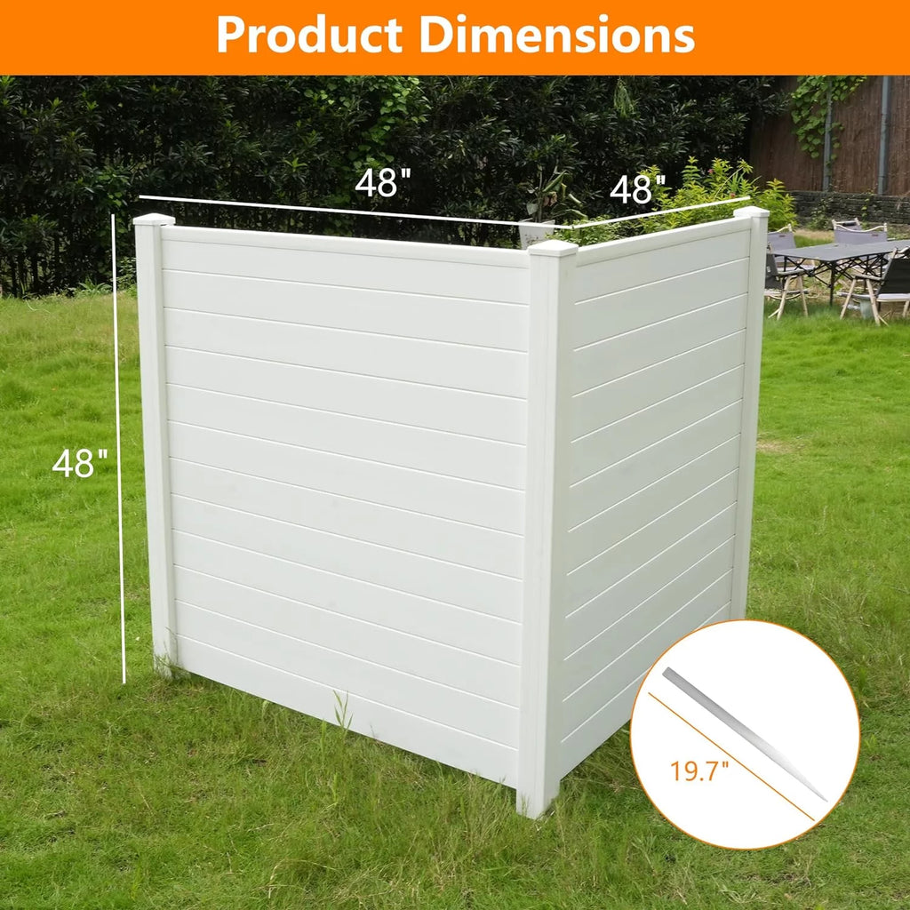 48" W x 48" H Vinyl Privacy Screen Kit (2 Panels) P60673