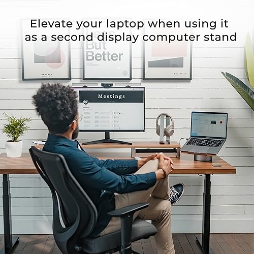 Black Walnut Wood Laptop Stand M827015
