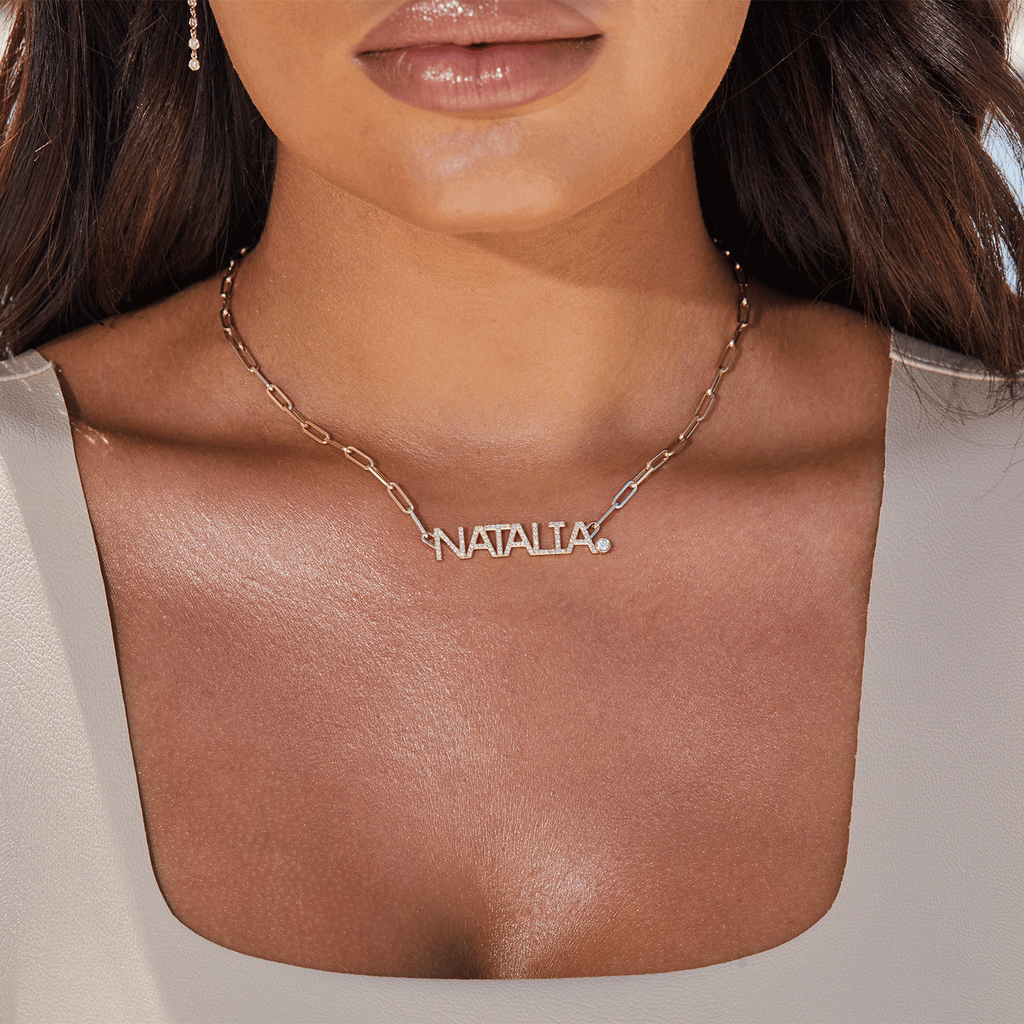 Diamond Name Necklace A67558