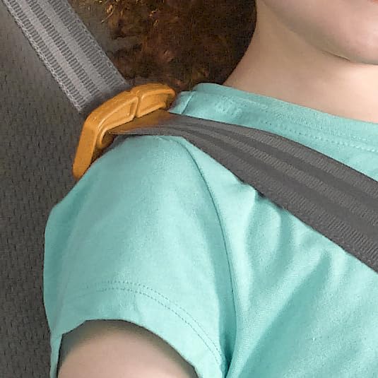 Backless Booster Car Seat, Portable Car Booster Seat for Children 40-110 lbs., Grape/Purple M34610