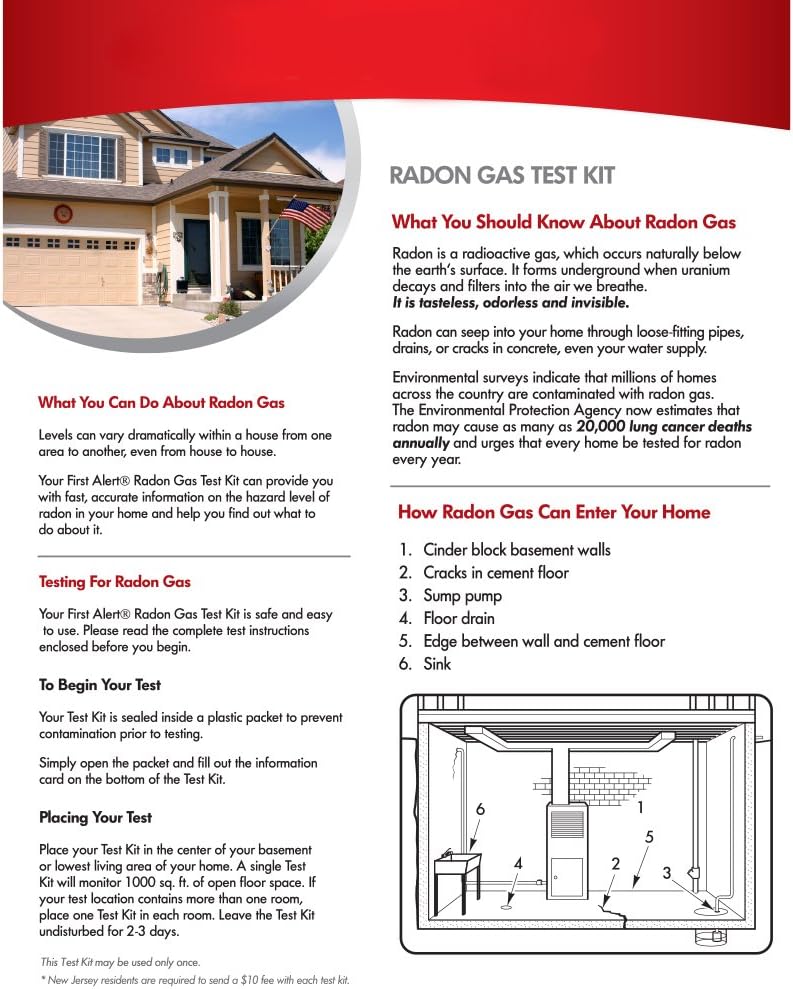Radon Gas Test Kit Y862