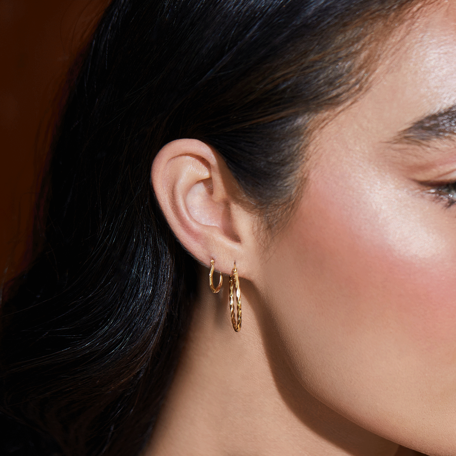 Twist Hoop Earrings O9506