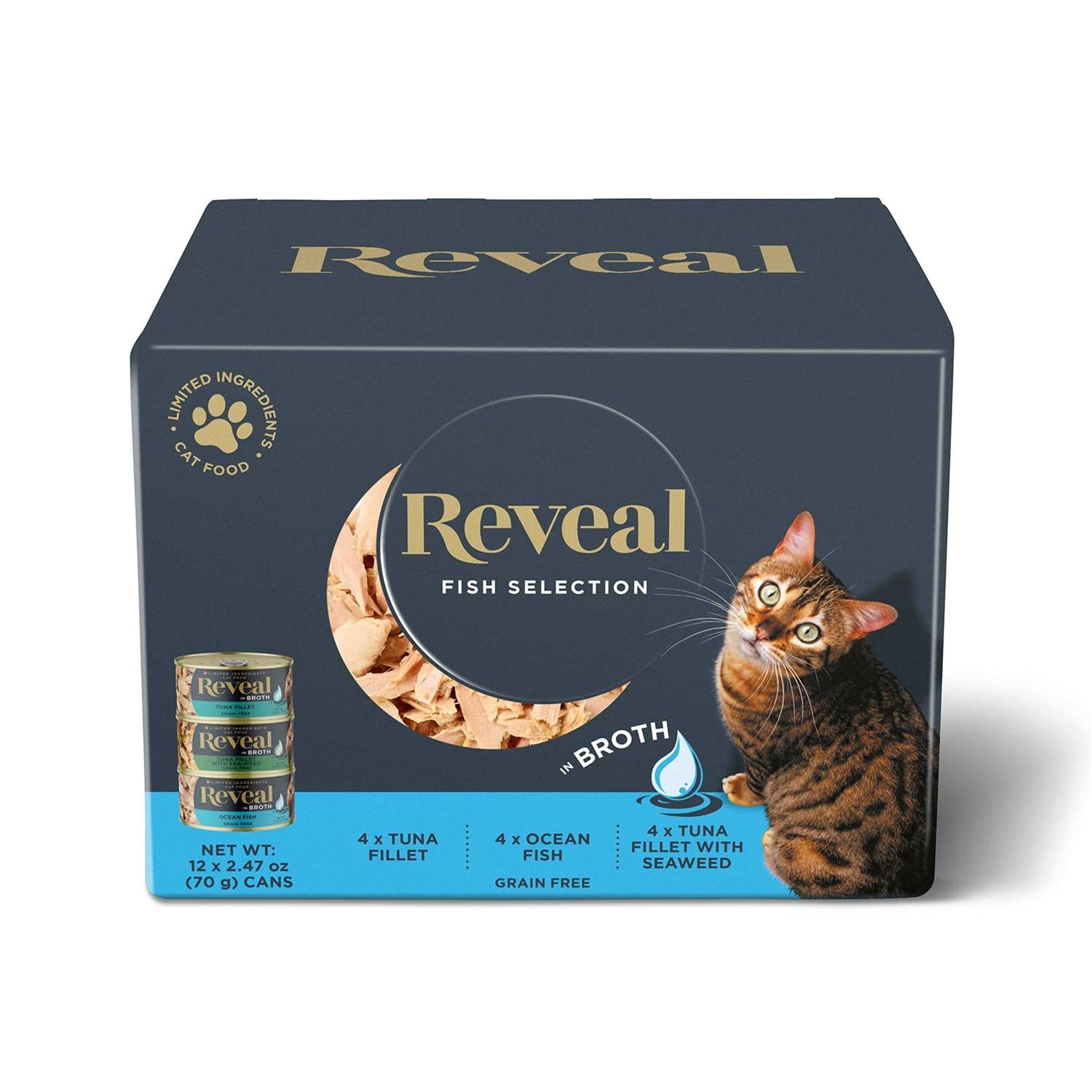Grain Free Fish Selection in Broth Wet Cat Food L14471