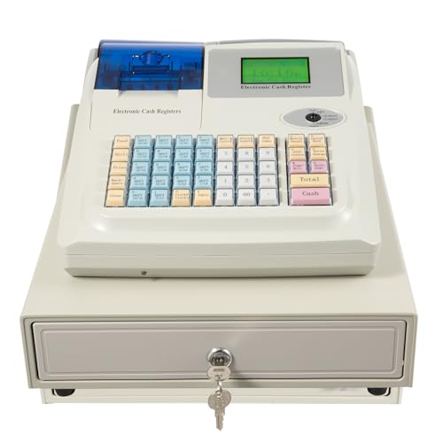 Black Grey Cash Register with Cash and Coin Drawer S444