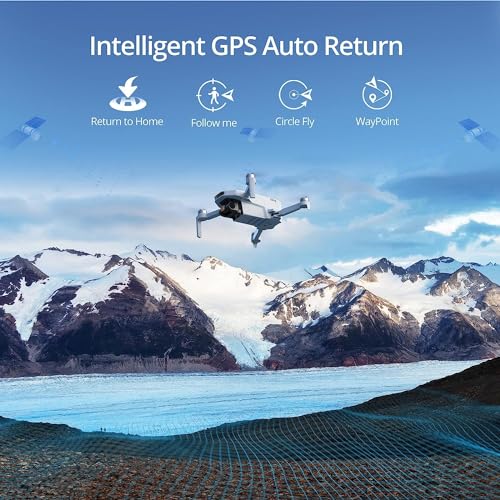 GPS Drone with 4K EIS Camera, Under 249g, 62 Mins Flight, 4KM FPV Transmission, Brushless Motor, Auto Return, Lightweight Foldable Drone I572886