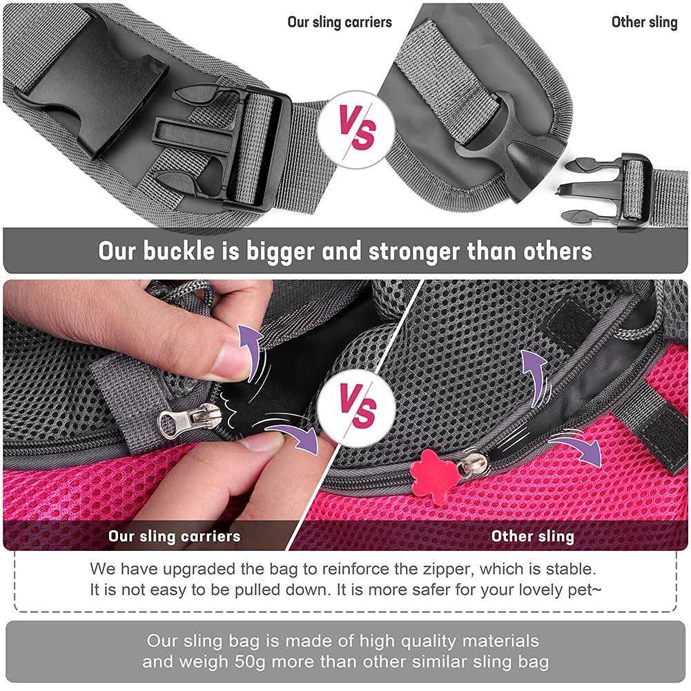 Breathable Mesh Pet Dog Sling Carrier X59237