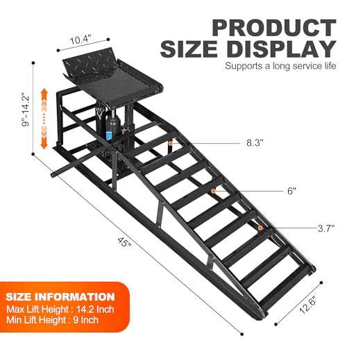 Black Heavy Duty Steel Car Ramps 2 Pack A8662