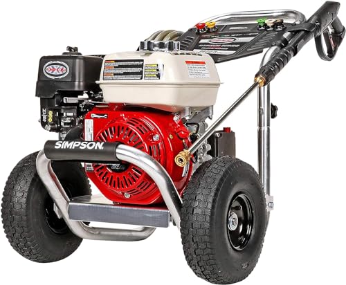 4200 PSI Gas Pressure Washer, 4.0 GPM Power Washer, Honda GX390 Engine, 50-Foot Steel-Braided Hose, Aluminum Series E388245