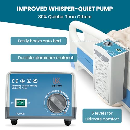 Alternating Air Pressure Mattress Topper with Waterproof Pump A43301