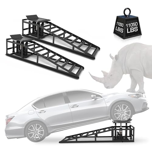Black Heavy Duty Steel Car Ramps 2 Pack A8662