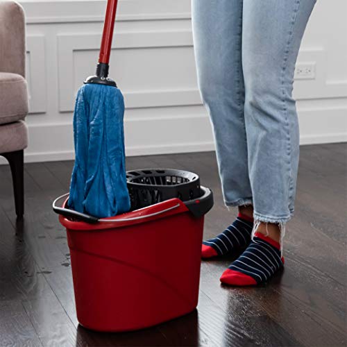 Blue/Red Microfiber Wet Mop I600301