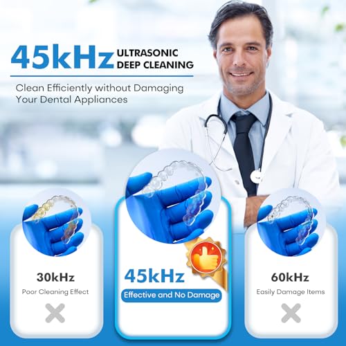 Black 200ML Ultrasonic Retainer Cleaner W278
