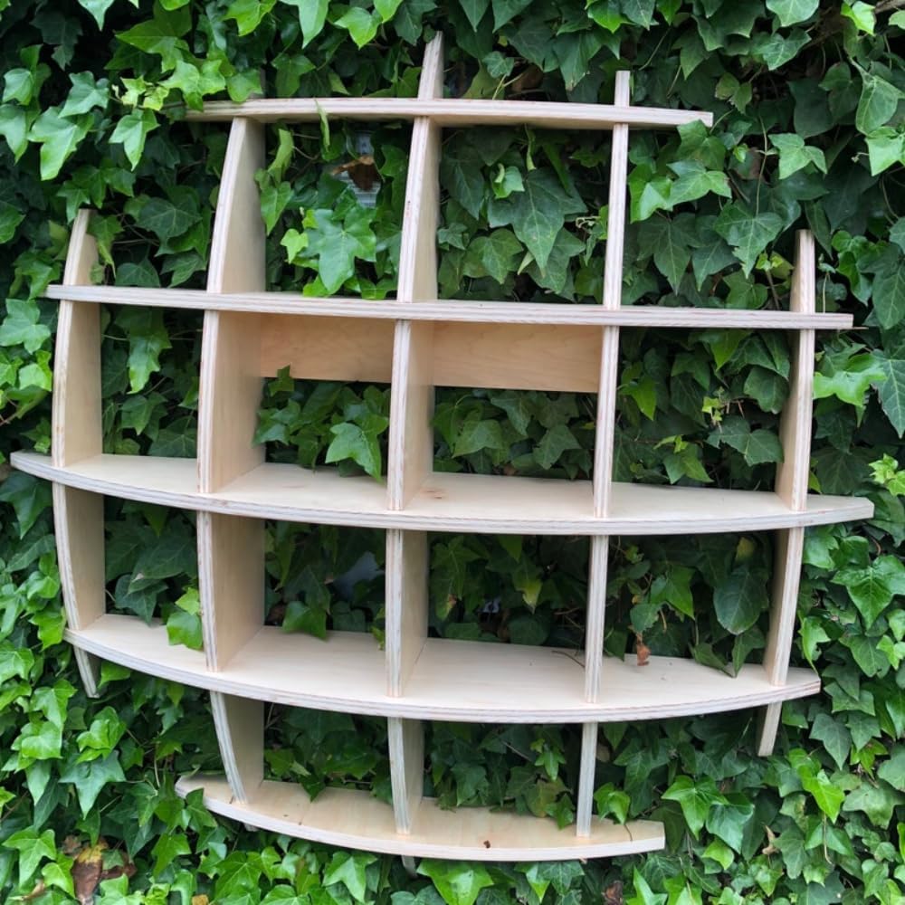 Modular Paintable Wooden Wall Shelf, 48" W x 48" H x 9.5" D M504718
