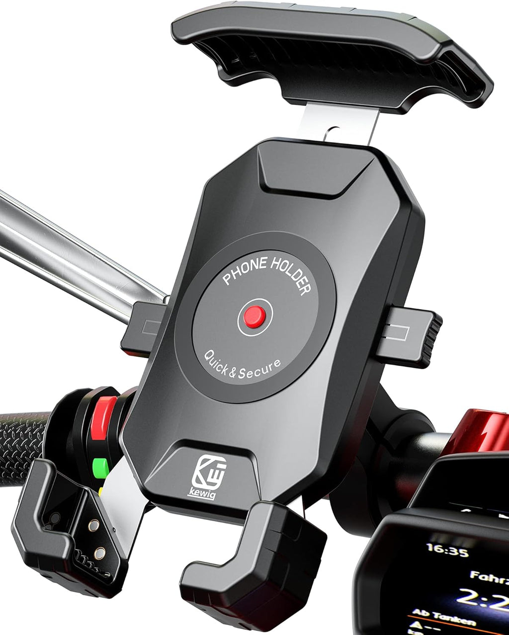 Aluminum Alloy Motorcycle Phone Mount for 4''-7'' Smartphones V2849