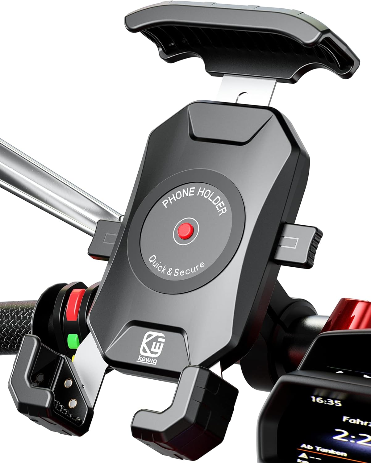 Aluminum Alloy Motorcycle Phone Mount for 4''-7'' Smartphones V2849
