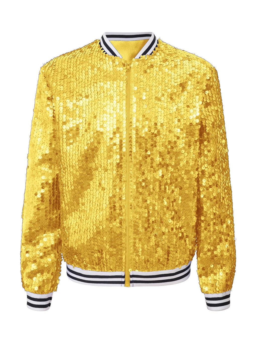 Gold 14 Girls Sparkle Bomber Flight Jacket J75921