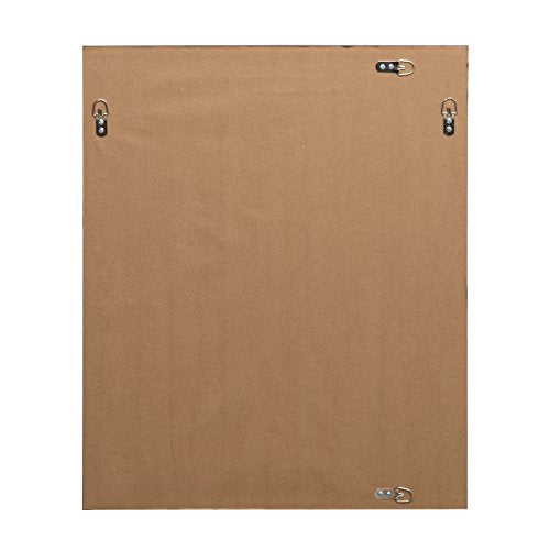 Rustic Brown Framed Rectangle Wall Mirror Y29537