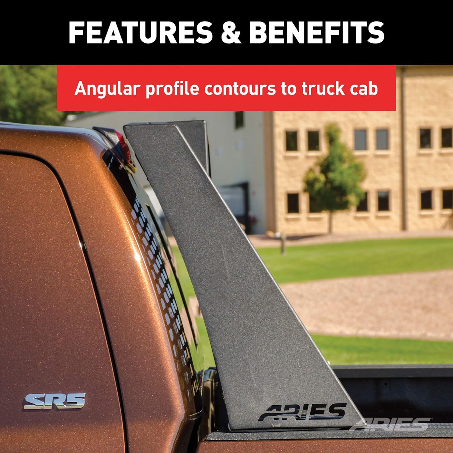 Black Aluminum Truck Headache Rack Cab Protector R3263