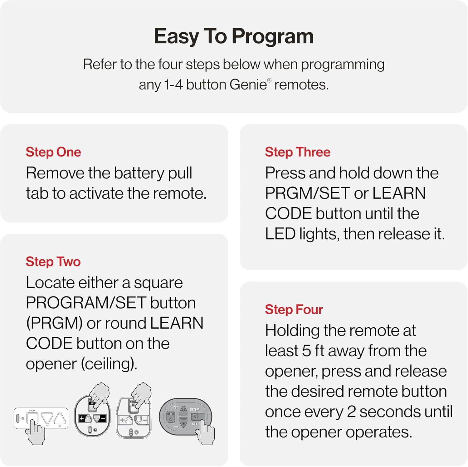 Garage Door Opener Remote, 3-Button, Single Pack C213
