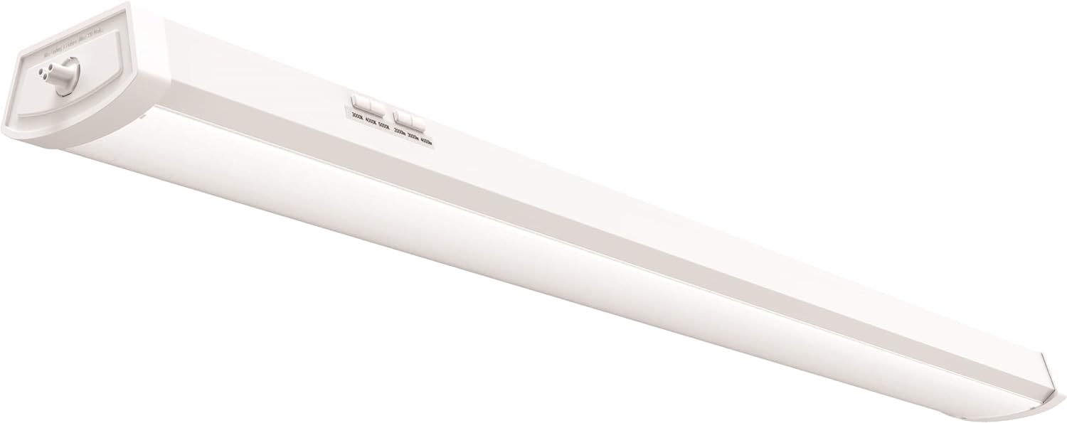 LED Flush Mount Ceiling Light, 4-Foot, 3000K-5000K Switchable Color Temperature X80108