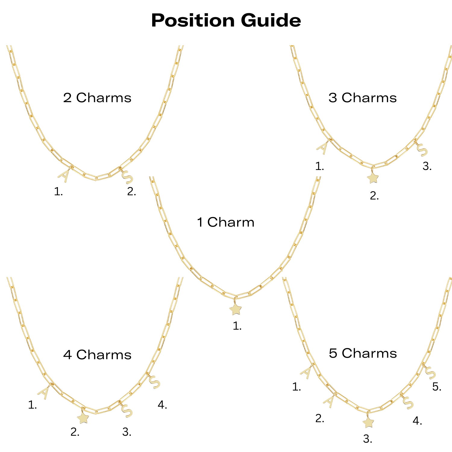 Custom Charm Necklace U81342