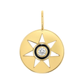 Enamel Sun Medallion Charm U8810