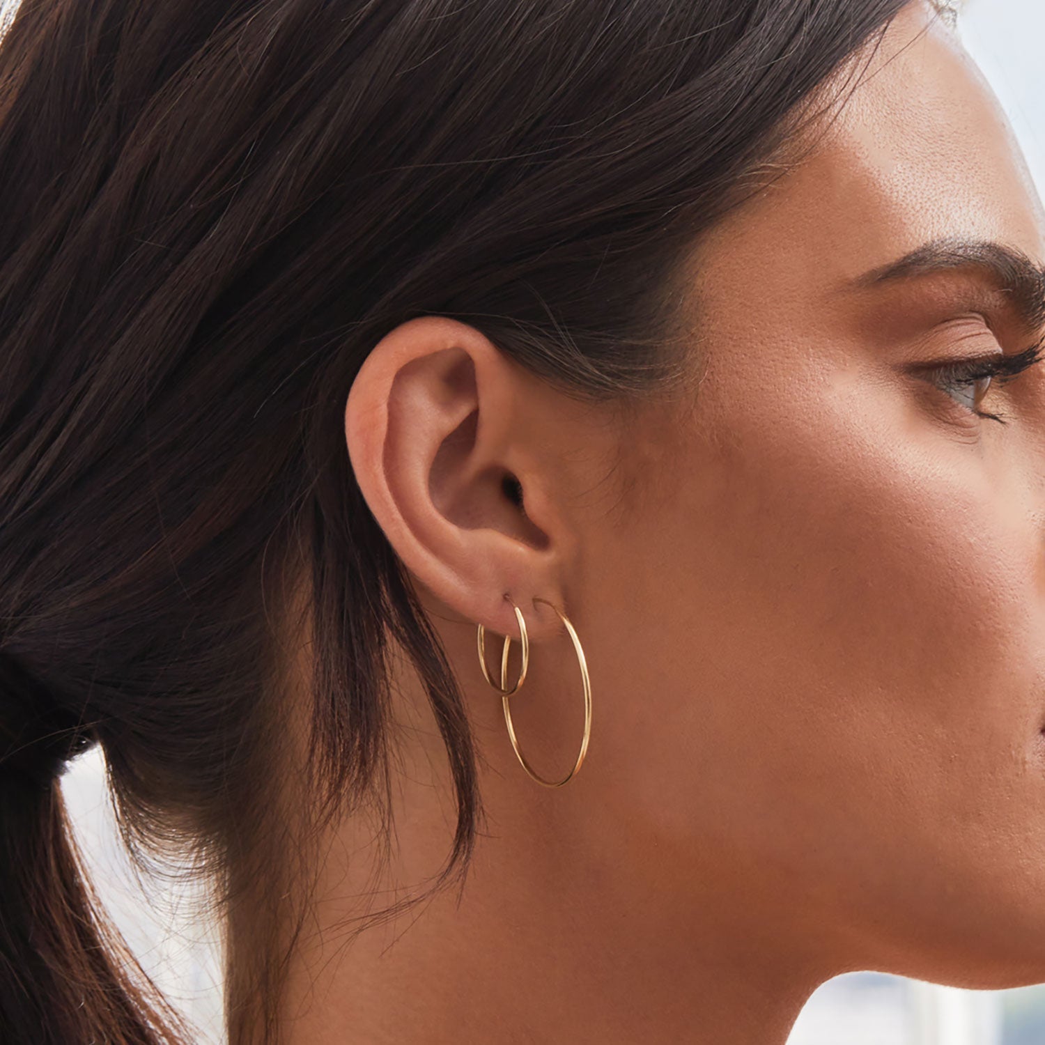 Gold Hoop Earrings Z143329