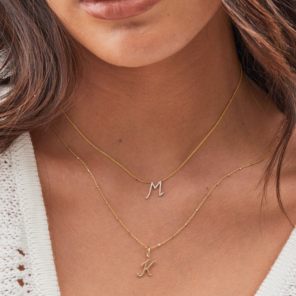 Script Letter Charm U808