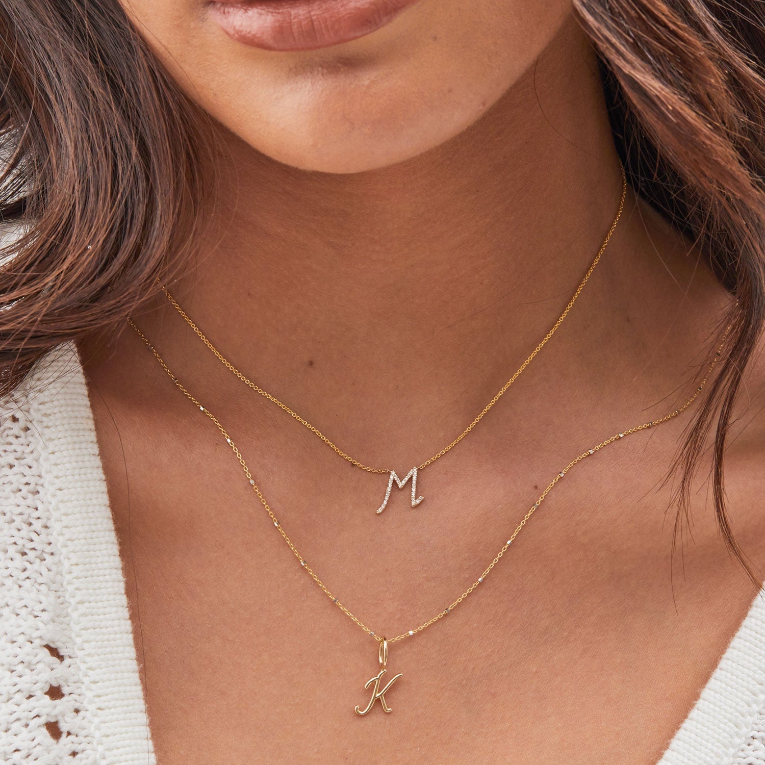Script Letter Charm U808