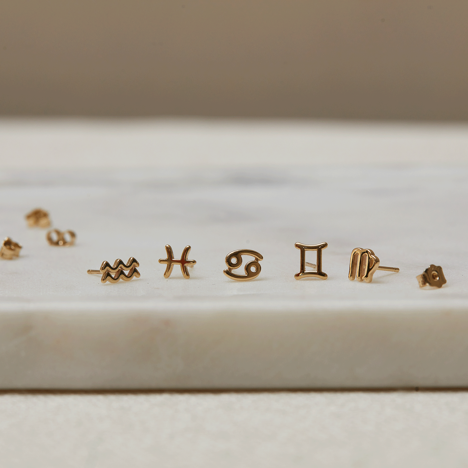 Zodiac Stud Earrings Y107