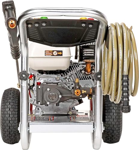 4200 PSI Gas Pressure Washer, 4.0 GPM Power Washer, Honda GX390 Engine, 50-Foot Steel-Braided Hose, Aluminum Series E388245