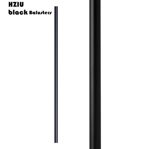 61 Pack 32" x 3/4" Round Black Metal Deck Balusters V2495