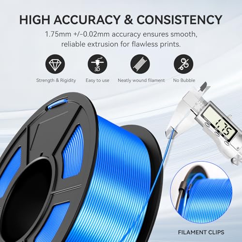 PLA Silk Filament Bundle Multicolor 1.75mm 250g Spool 8 Rolls 2kg L368