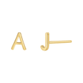 Solid Letter Studs F167