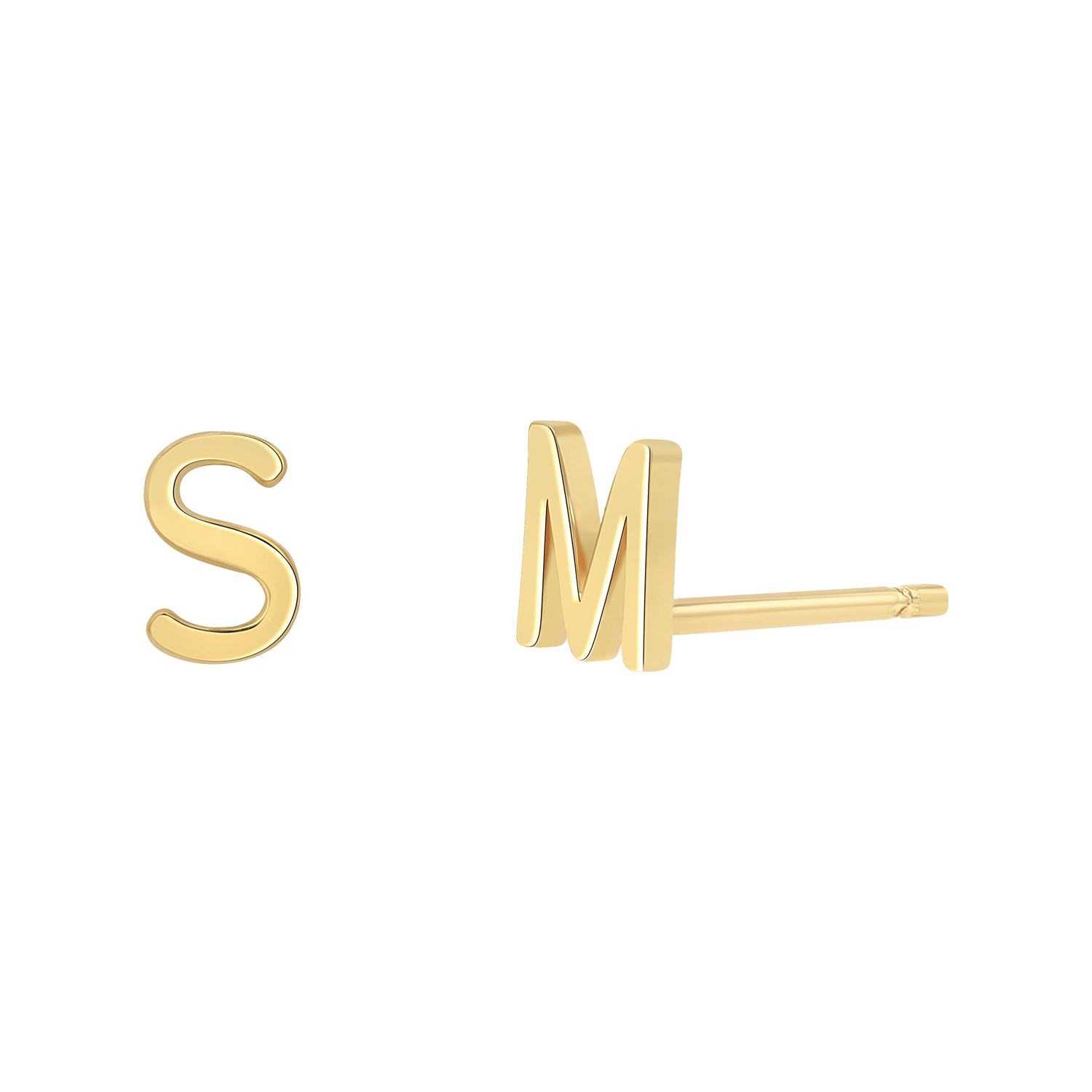 Solid Letter Studs F167
