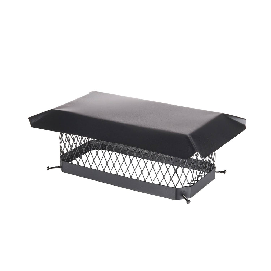 Black Galvanized Steel Chimney Cap E400144